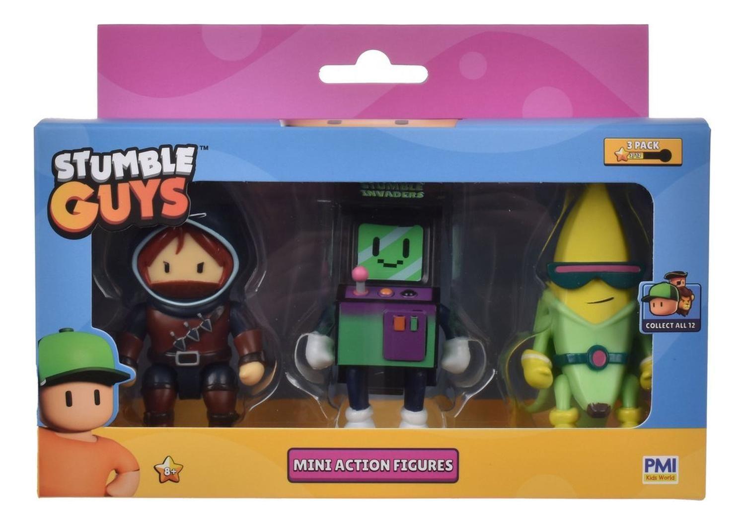 Pack 3 Figuras 8 Cms Articuladas Stumble Guys-2