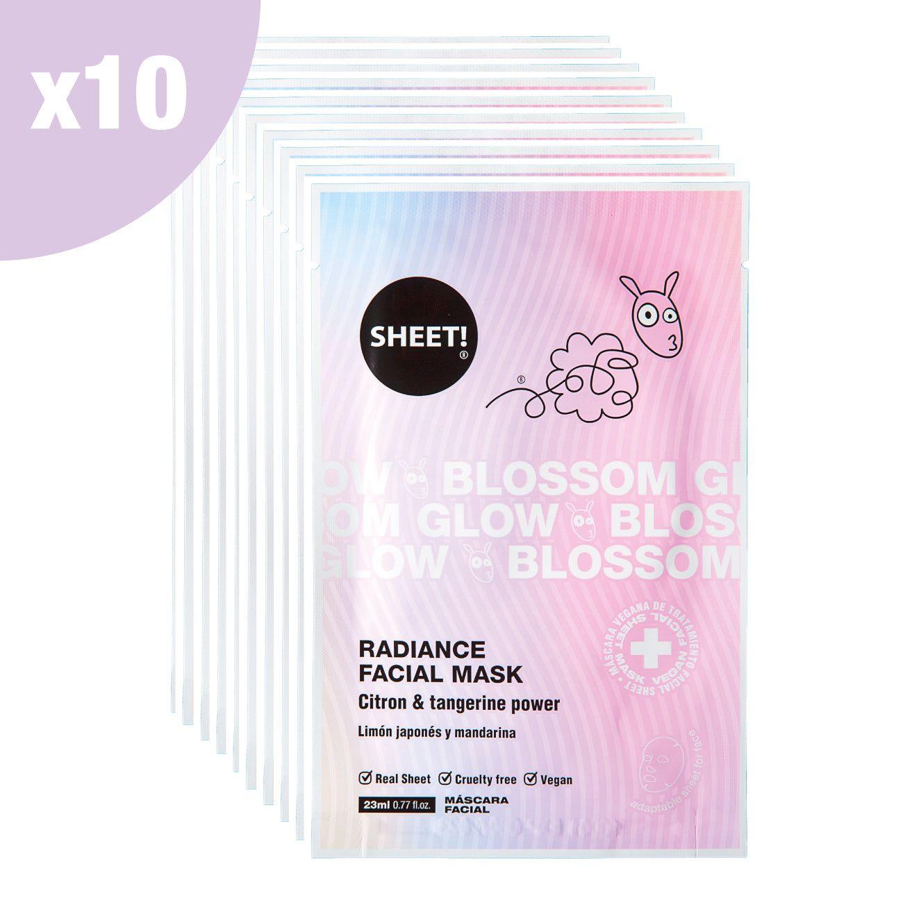 Pack X10 Mascarillas Faciales Radiance-1