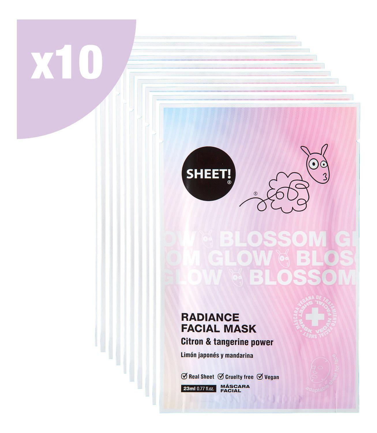 Pack X10 Mascarillas Faciales Radiance-1