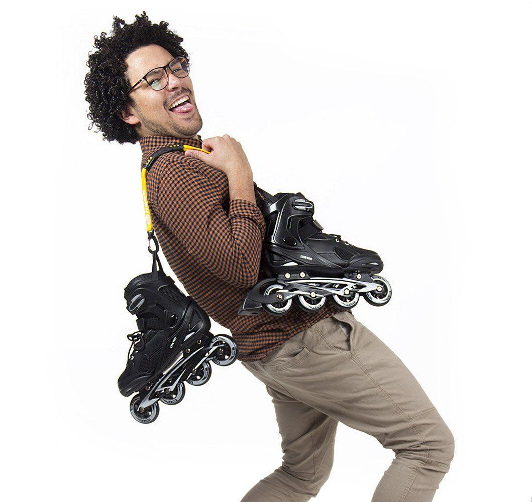 Patin Roller Inline Fitness Adulto Negro Talla M Hook-6