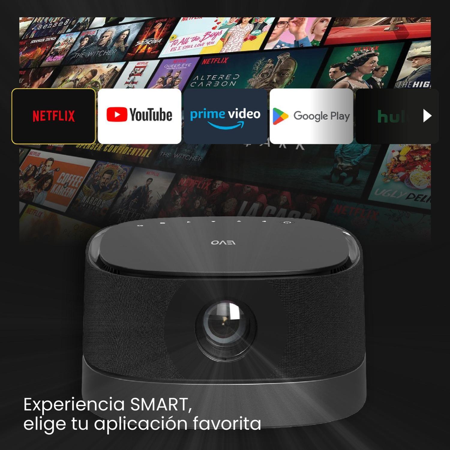Proyector Portatil Smart Lumix 9000lm + Telón 60" LEVO-3