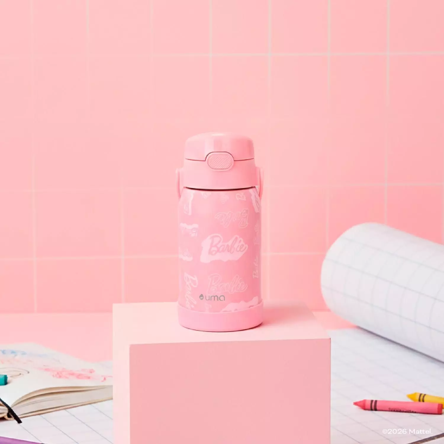 Botella Térmica Niños Barbie 450ml Acero Inox UMA-1