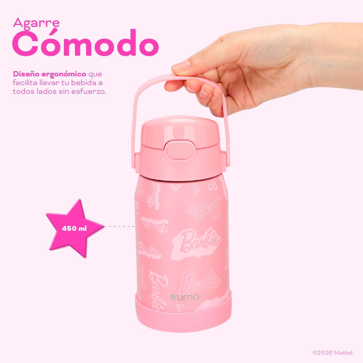Botella Térmica Niños Barbie 450ml Acero Inox UMA-4