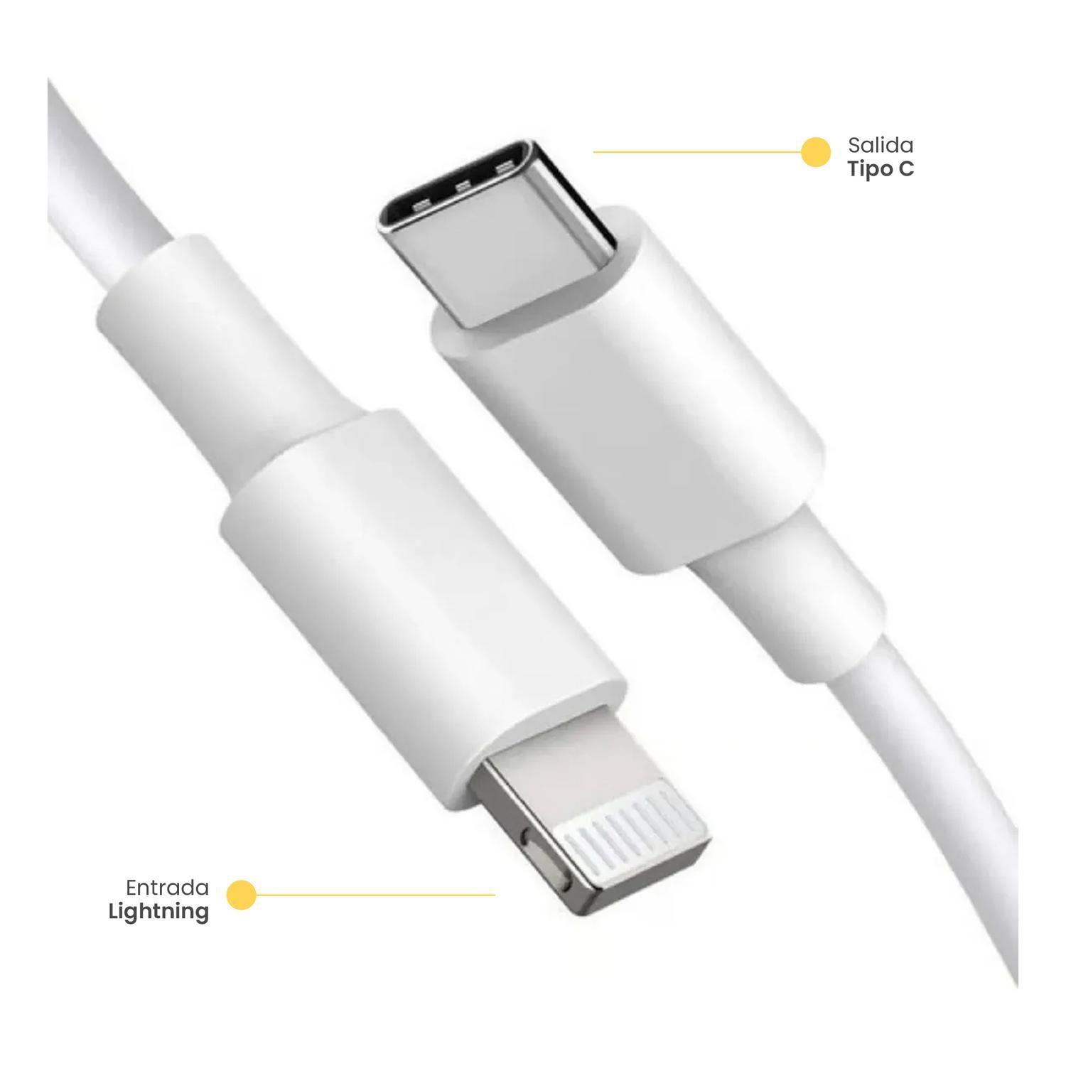 Cargador Super Rapido 25W + Cable Carga Lightning 1 Mt Levo-4
