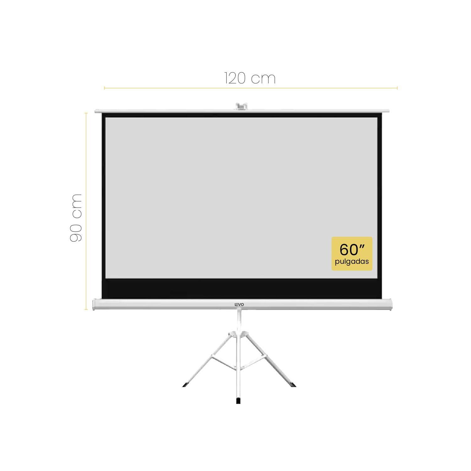Proyector Portátil Orion 12000lm + Telón 60" LEVO-6