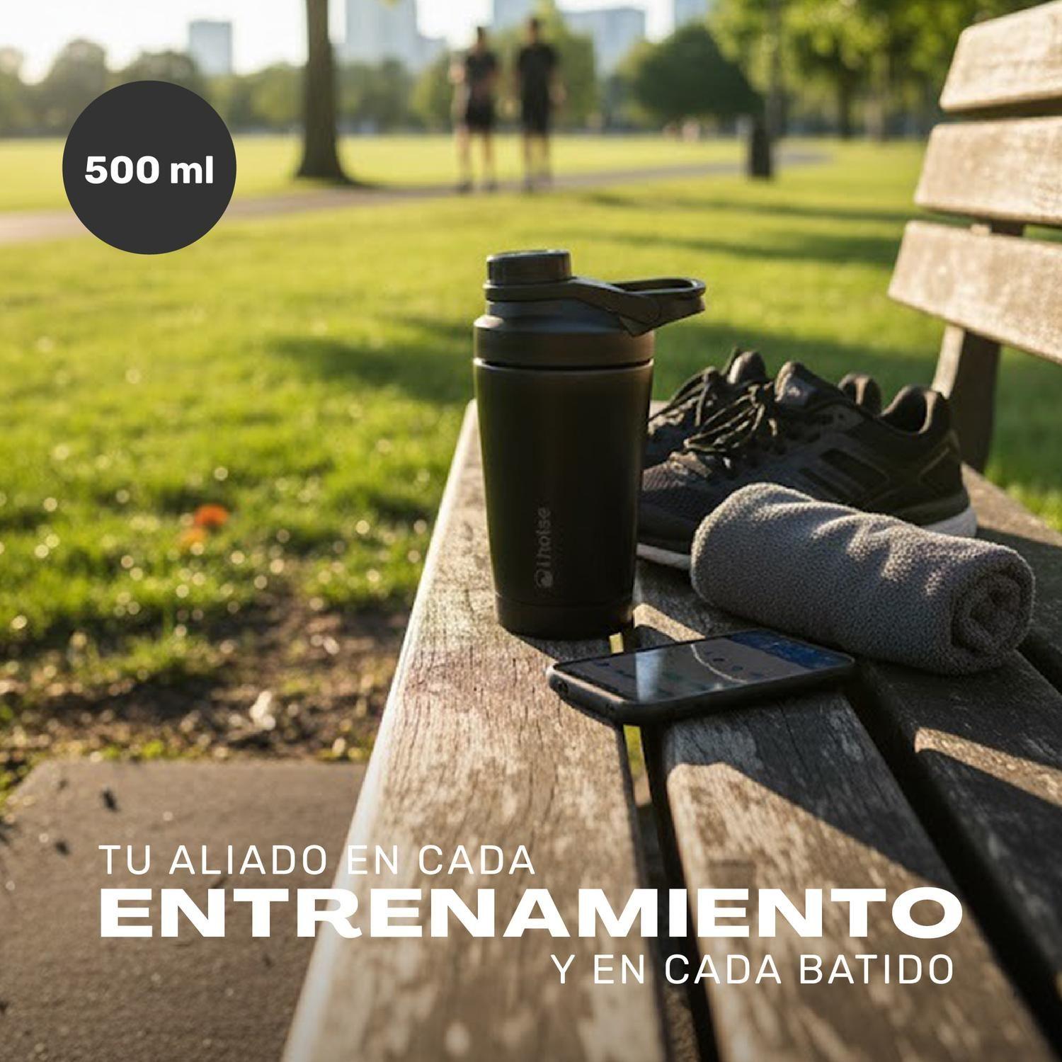 Shaker Vaso Proteina Acero Inoxidable NutriCore 500ml Lhotse-4