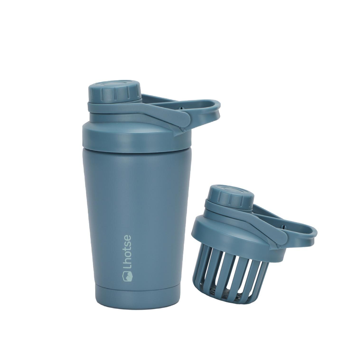 Shaker Vaso Proteina Acero Inoxidable NutriCore 500ml Lhotse-0