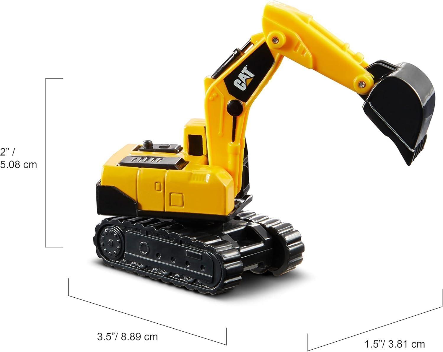 Pack 3 Autos Metálicos Construcción CAT-4