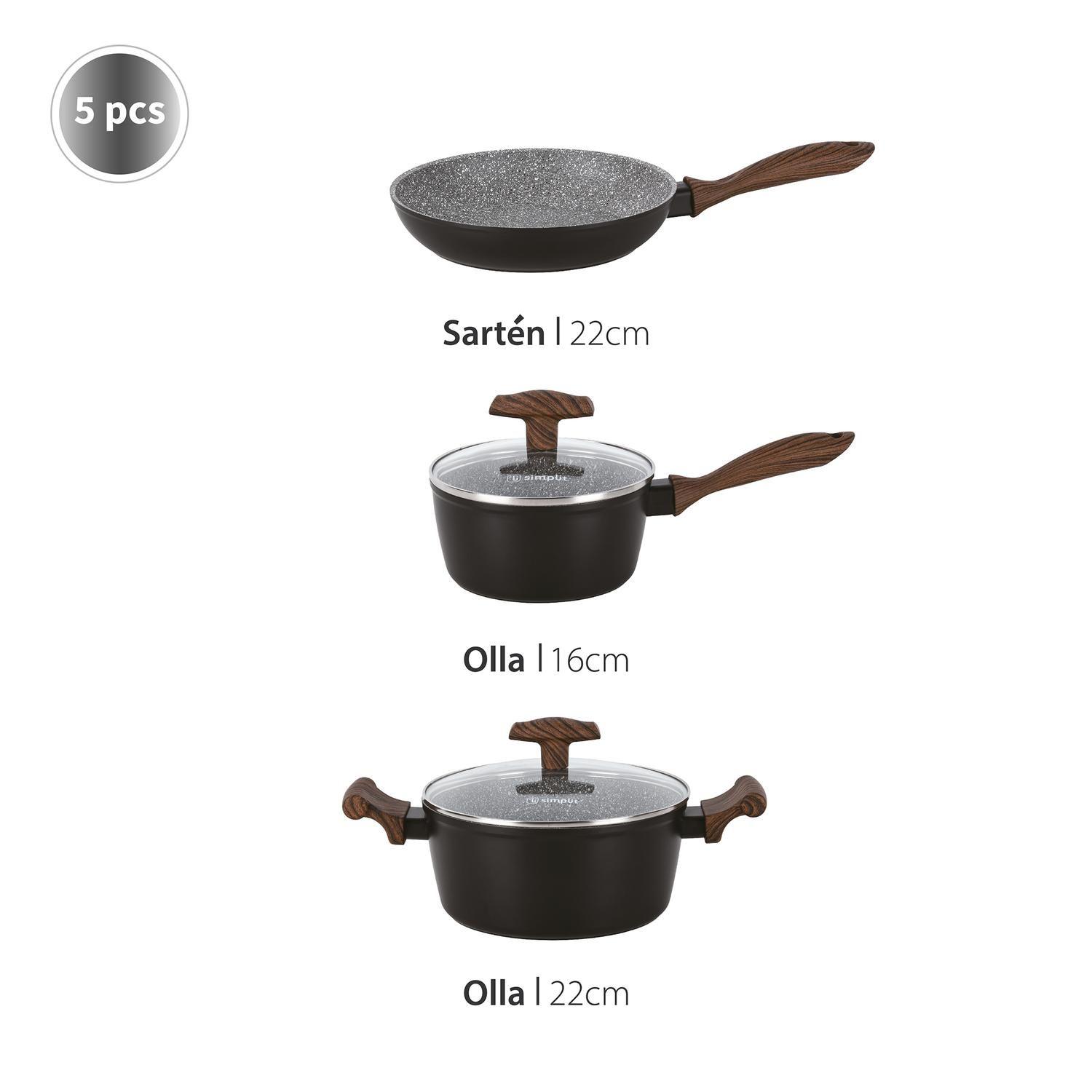 Batería de Cocina Oregon + Set 12 Utensilios Calipso Simplit-2