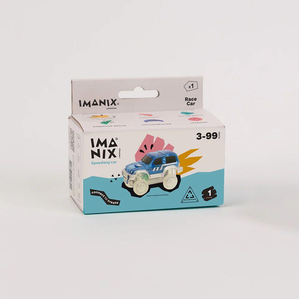 Auto de juguete, Repuesto Pista Azul Imanix-1