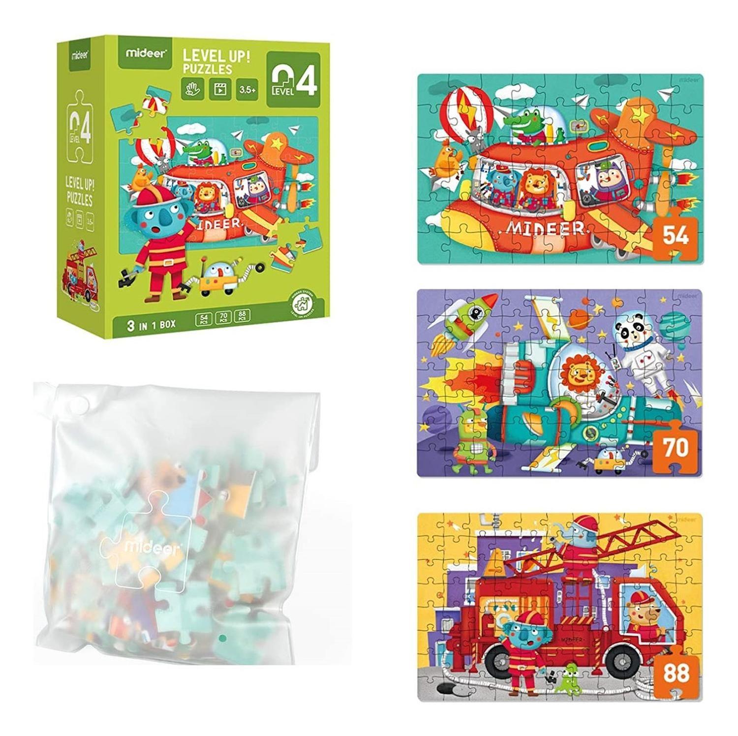 Level Up Puzzles Nivel 4 Vehiculos 3 Puzzles MiDeer-0