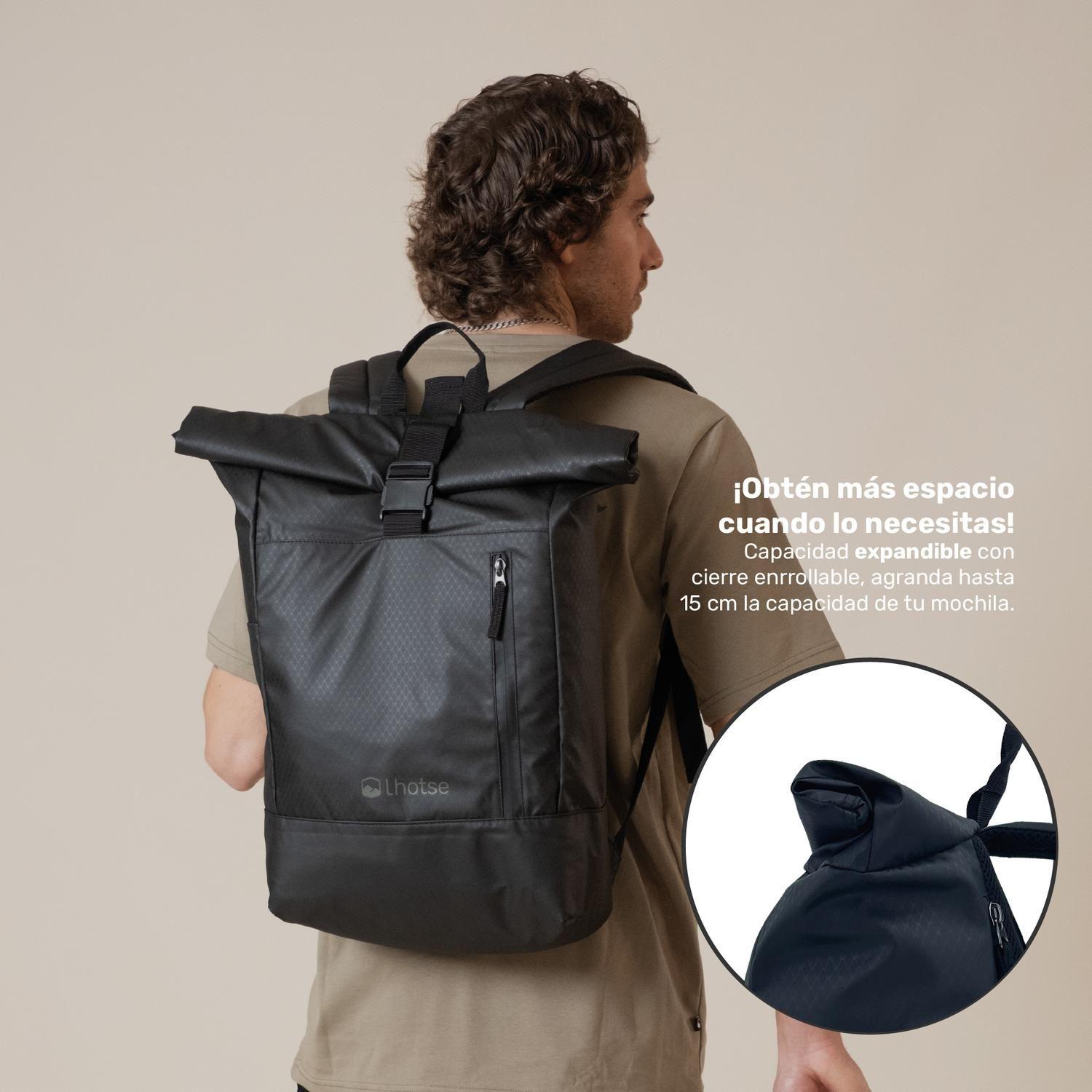 Mochila Roll Top Makalu 22L Impermeable Porta Notebook Lhotse-3
