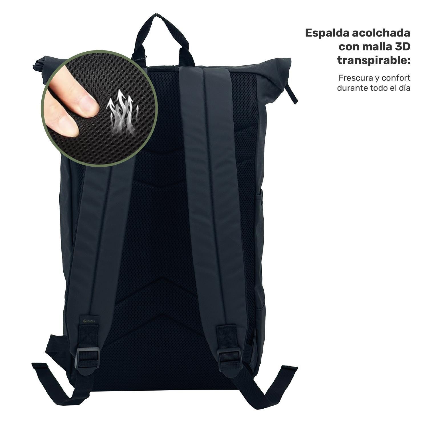 Mochila Roll Top Makalu 22L Impermeable Porta Notebook Lhotse-4