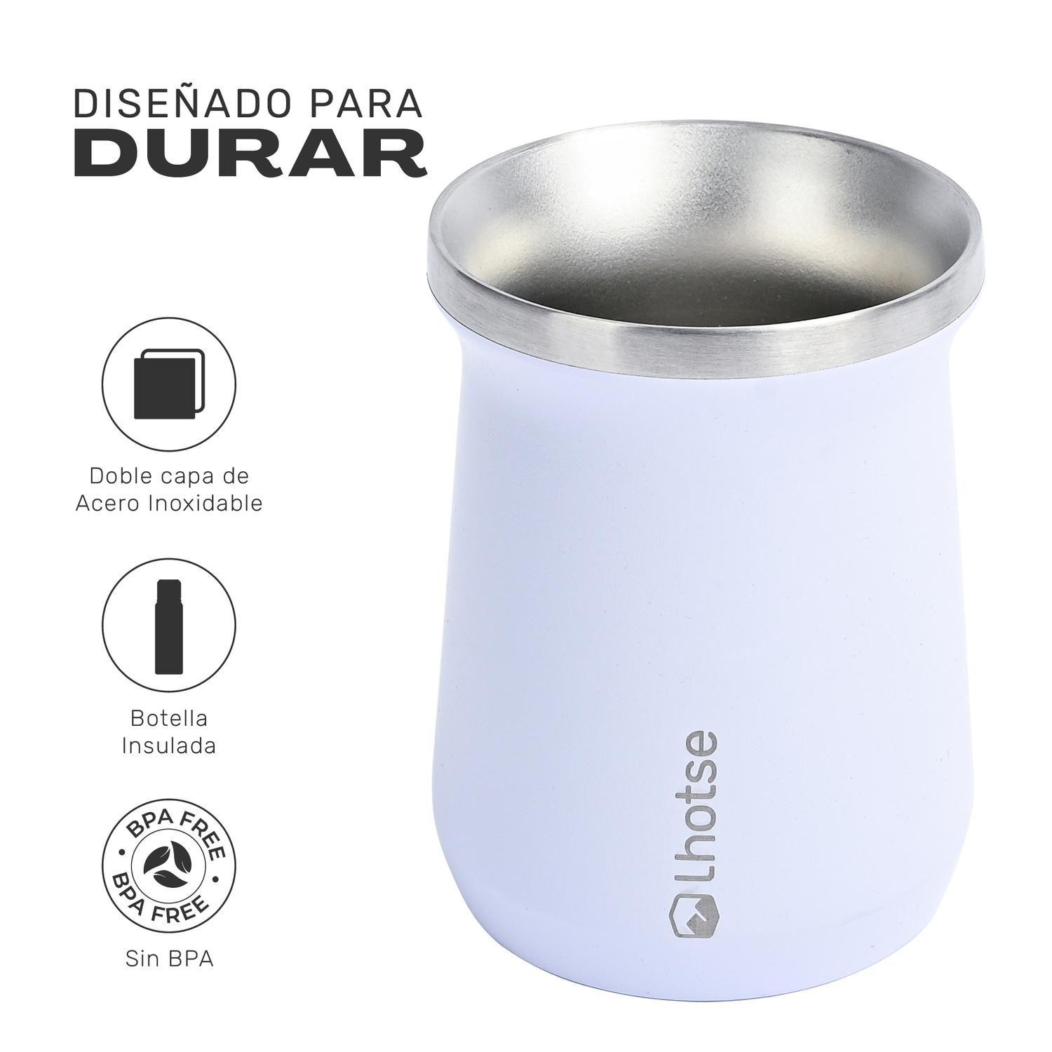 Matera Mate Mug Térmico Acero Inoxidable con Bombilla Lhotse-2