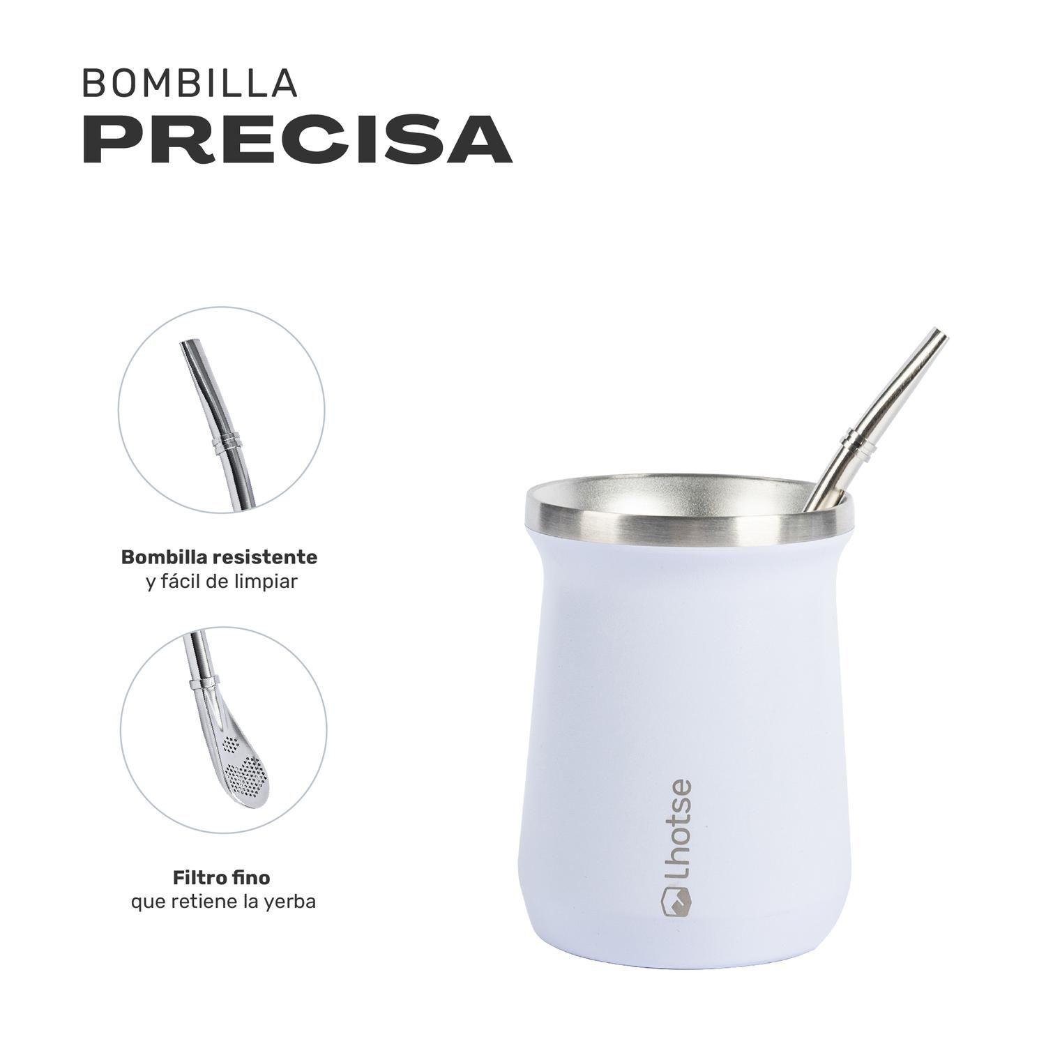 Matera Mate Mug Térmico Acero Inoxidable con Bombilla Lhotse-3