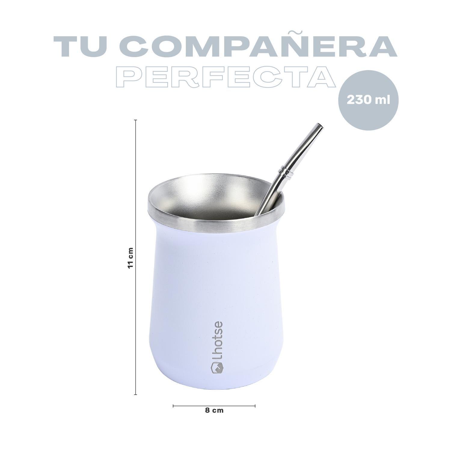 Matera Mate Mug Térmico Acero Inoxidable con Bombilla Lhotse-4