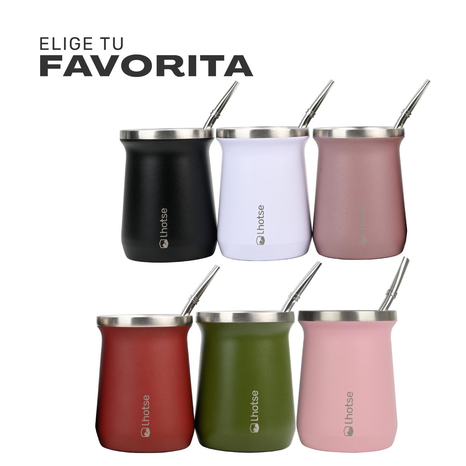 Matera Mate Mug Térmico Acero Inoxidable con Bombilla Lhotse-6