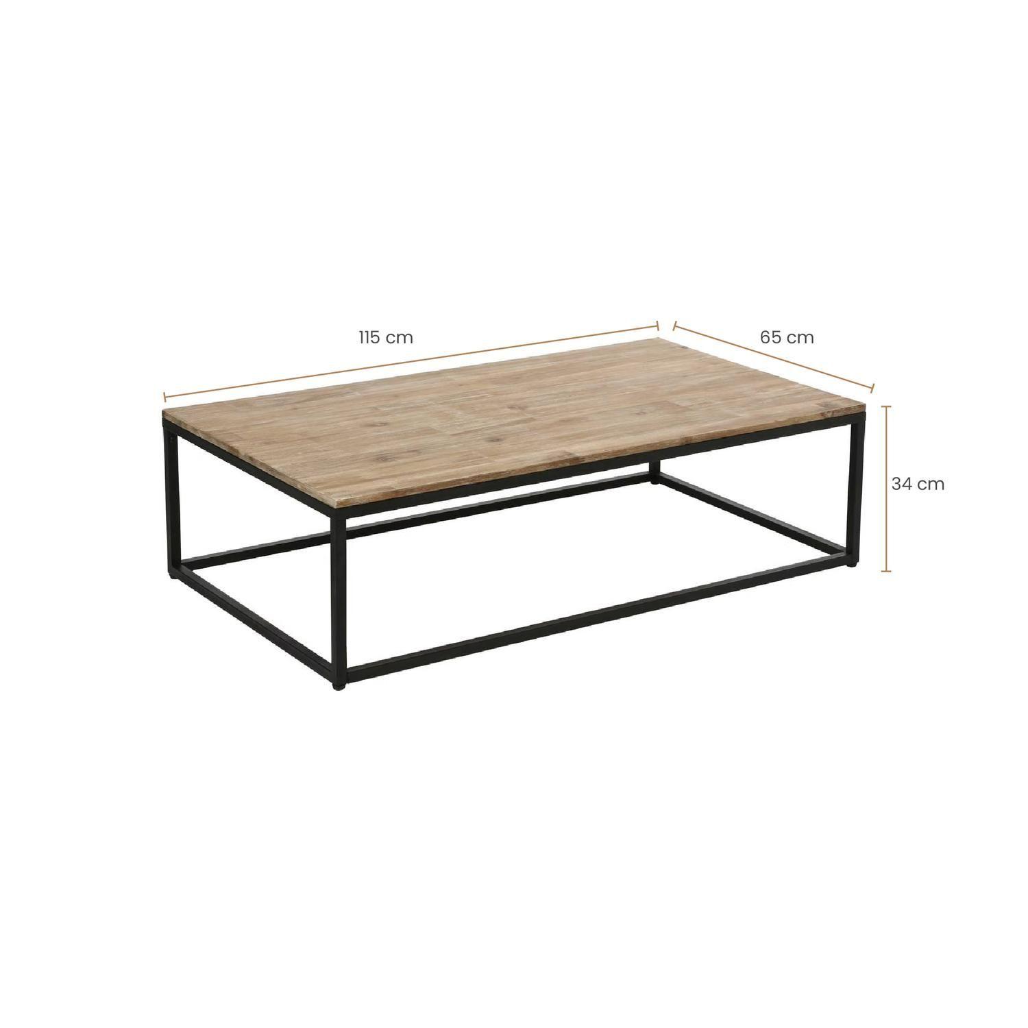 Mesa de Centro Edena Diseño Industrial Madera y Metal Atmosphera-4