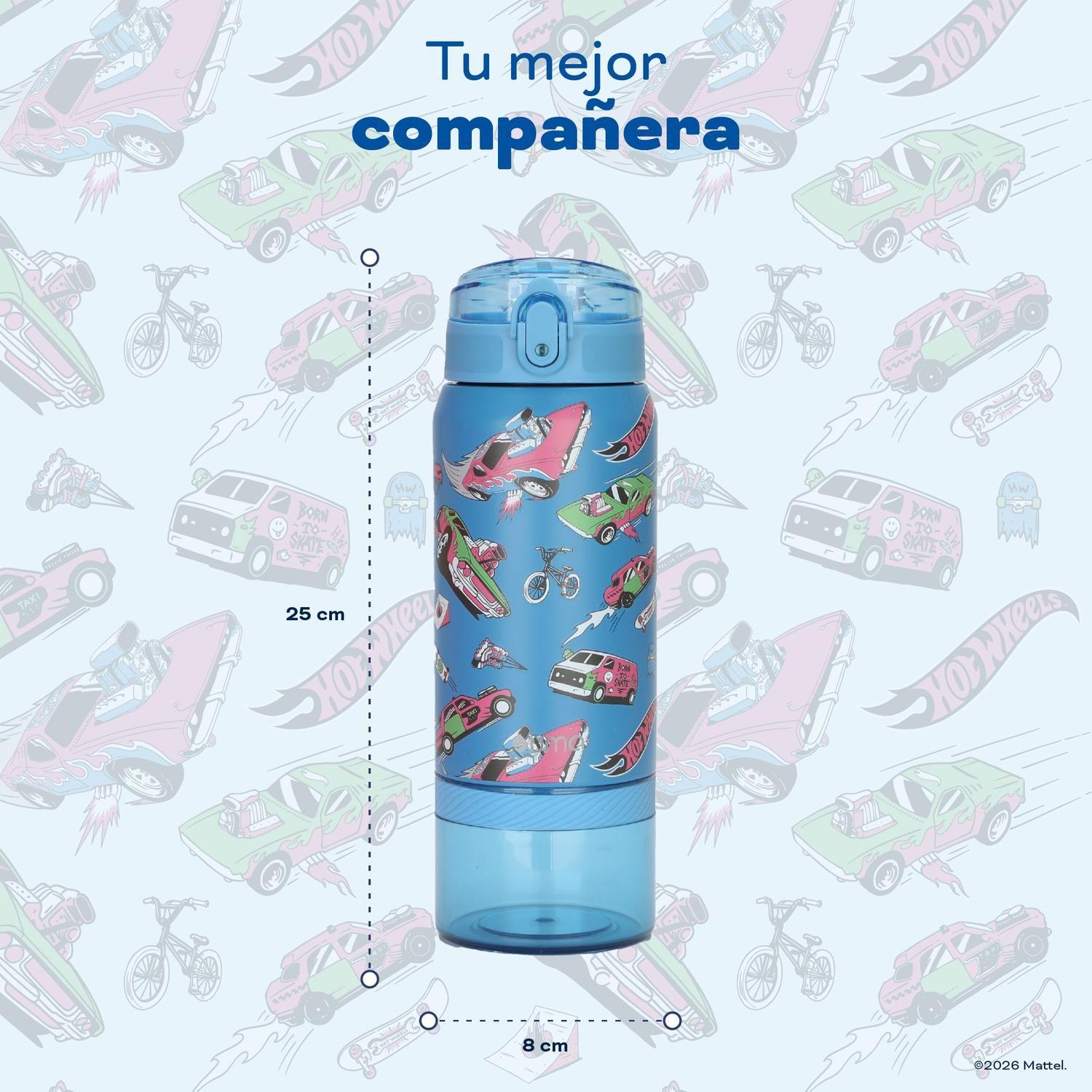 Botella Térmica Niños Hot Wheels Fast 2 en 1 590ml Acero Inox UMA-5