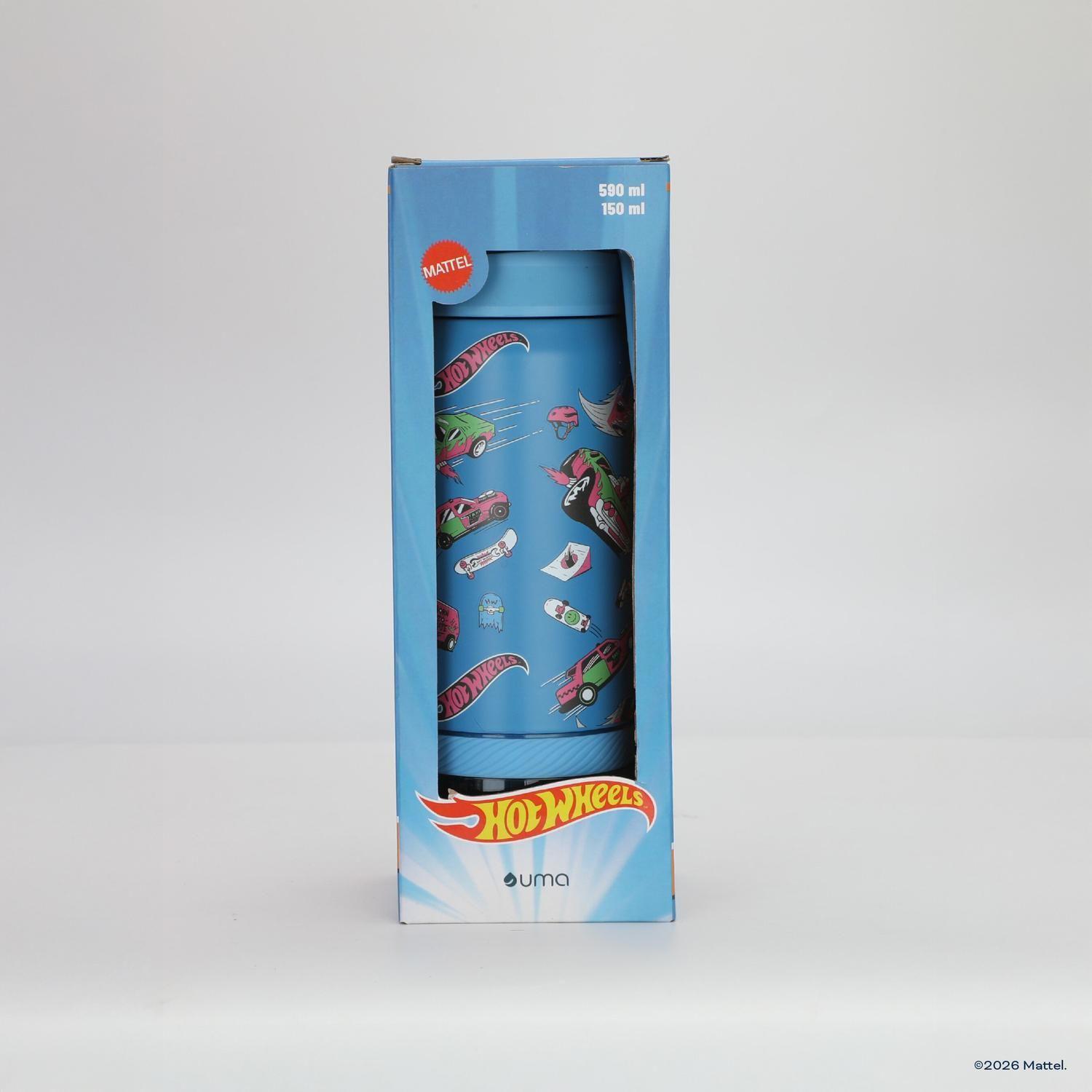 Botella Térmica Niños Hot Wheels Fast 2 en 1 590ml Acero Inox UMA-6