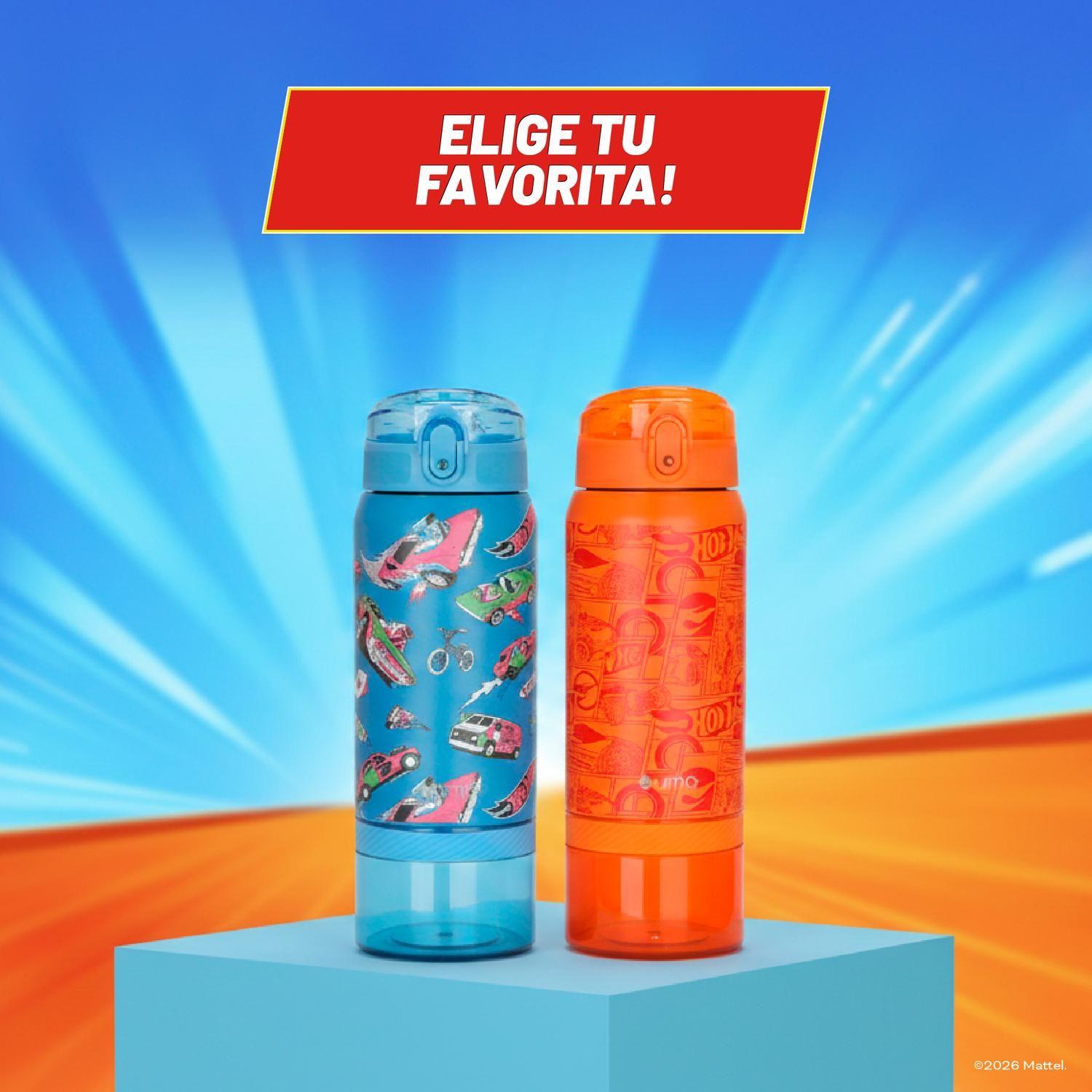 Botella Térmica Niños Hot Wheels Fast 2 en 1 590ml Acero Inox UMA-7