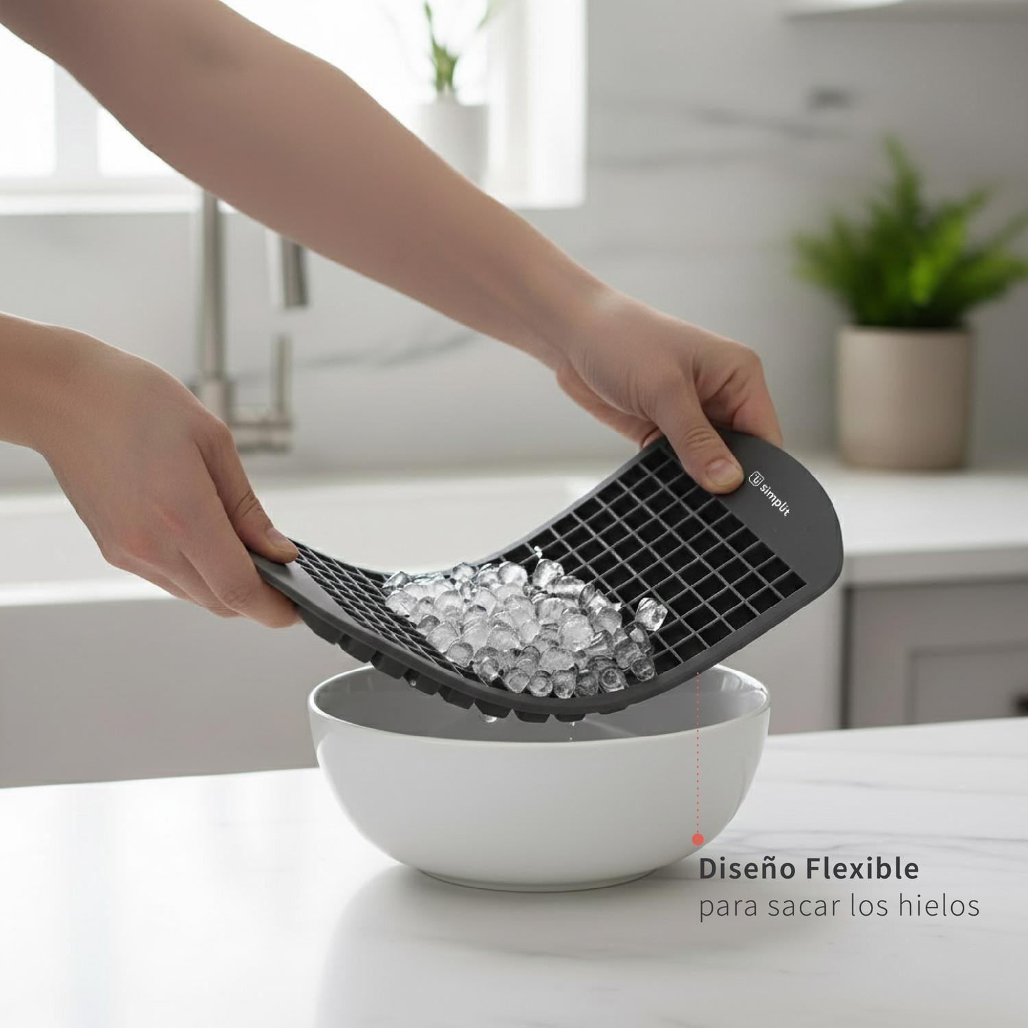 Cubeta de Hielo Silicona 160 Mini Hielos Simplit-3