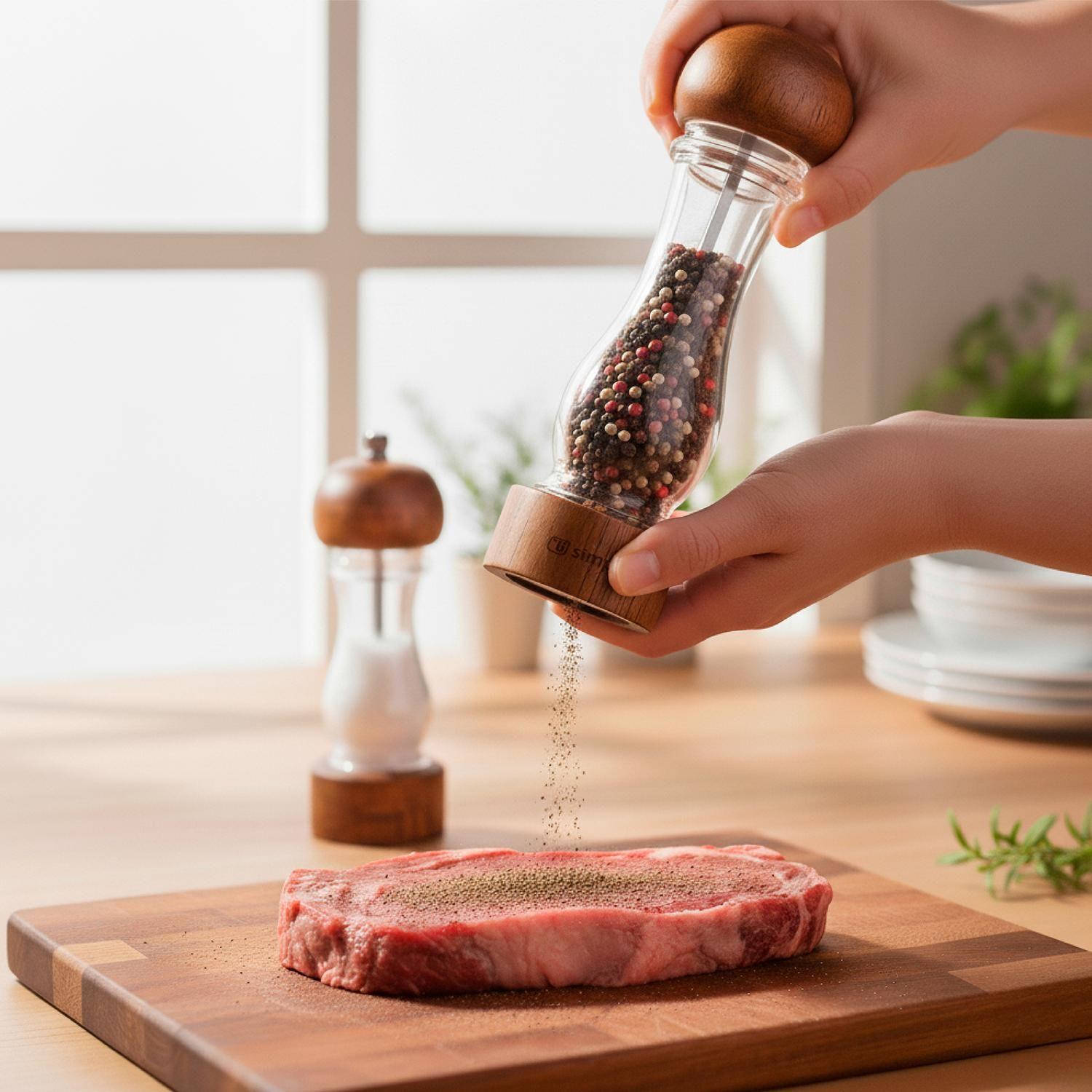 Set 2 Molinillos Sal Pimienta Madera Verona Simplit-6