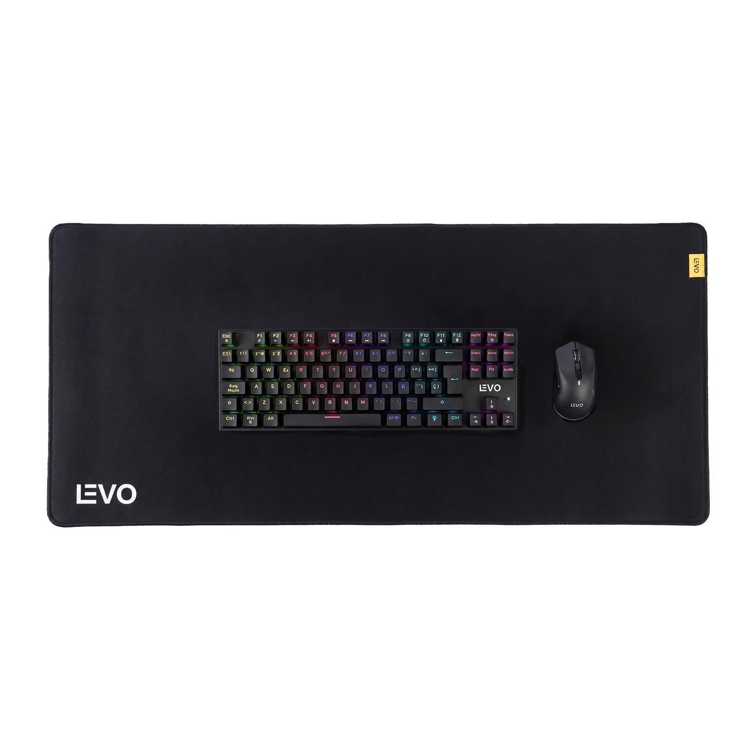 Kit Gamer Teclado + Mouse Nova Series + Mousepad XXL LEVO-0