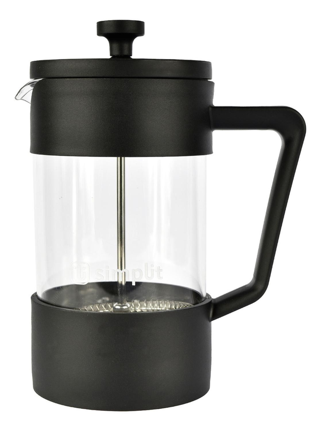 Pack Cafetera Francesa + Espumador 4 en 1 Negro Simplit-5