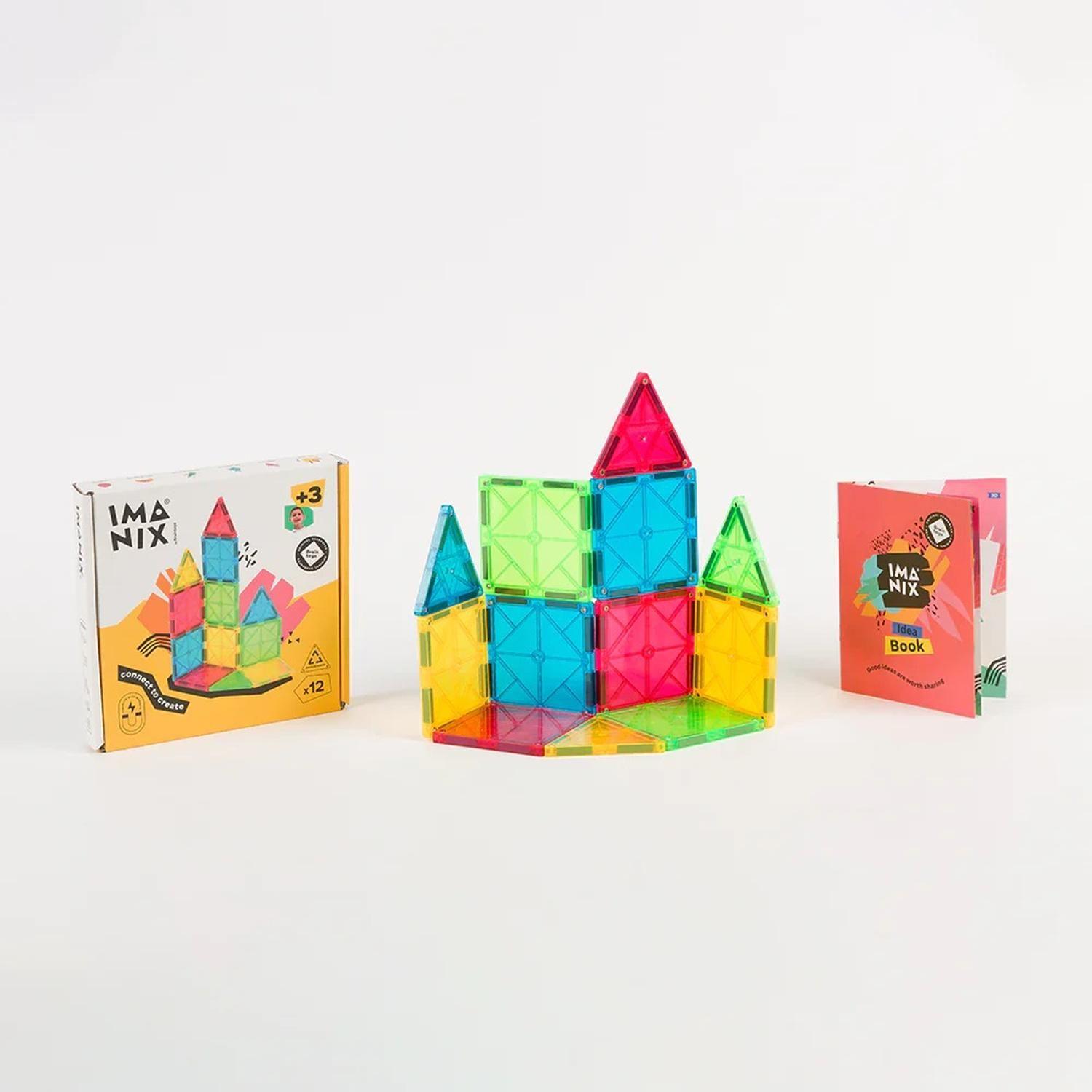 Imanix Juego de Construcción Magnético 12 piezas-0