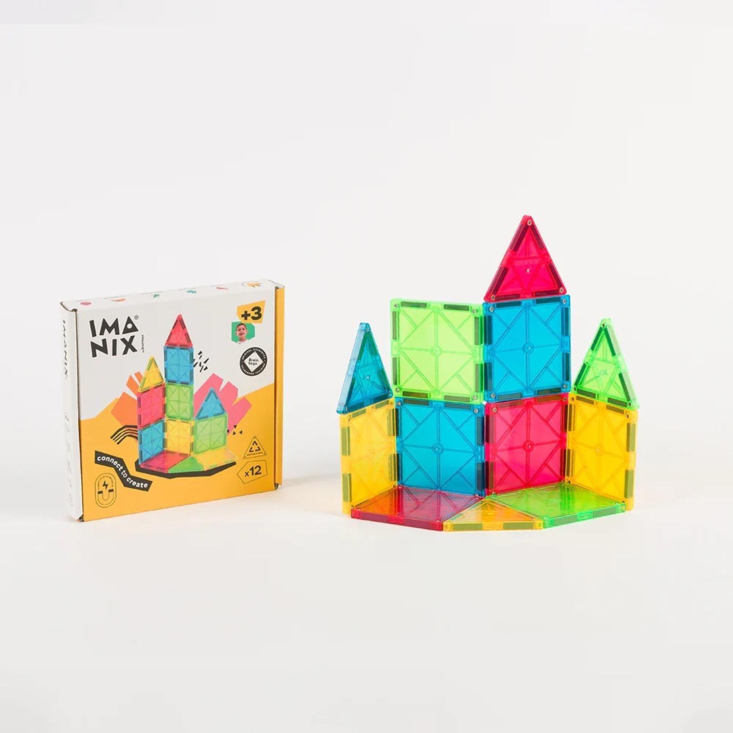 Imanix Juego de Construcción Magnético 12 piezas-1