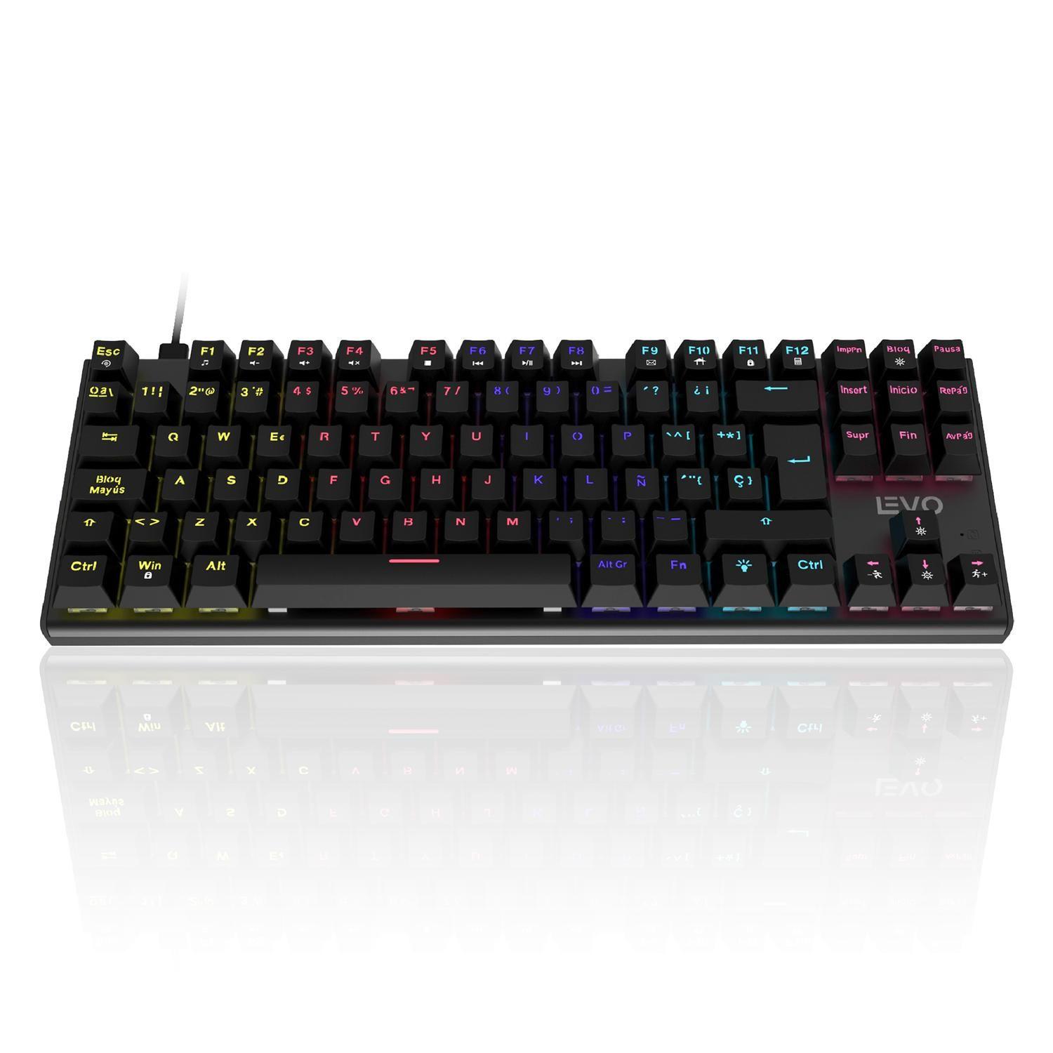 Teclado Gamer NovaBlade Red Switch Mecánico Español RGB Levo-0