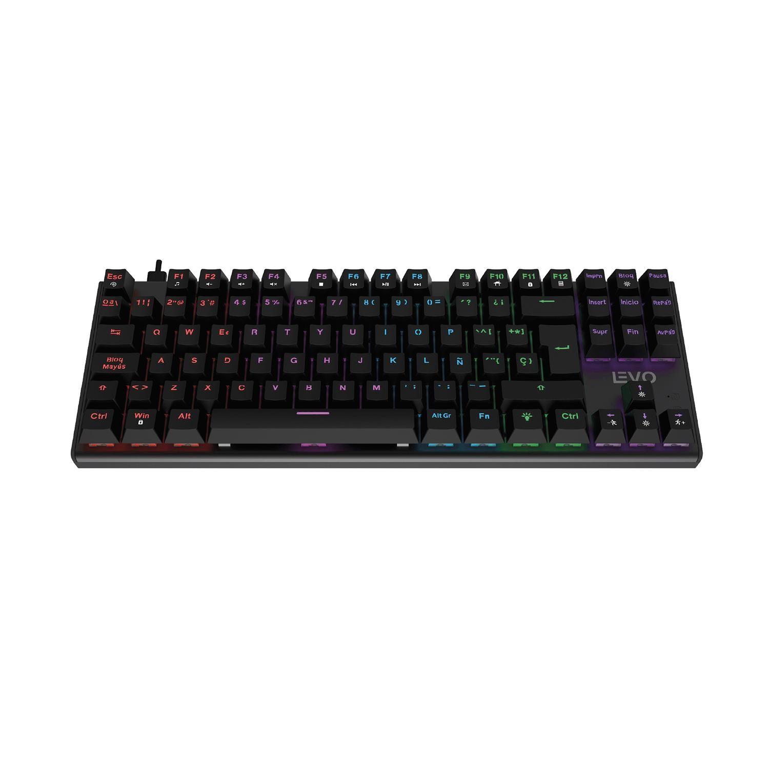Teclado Gamer NovaBlade Red Switch Mecánico Español RGB Levo-0