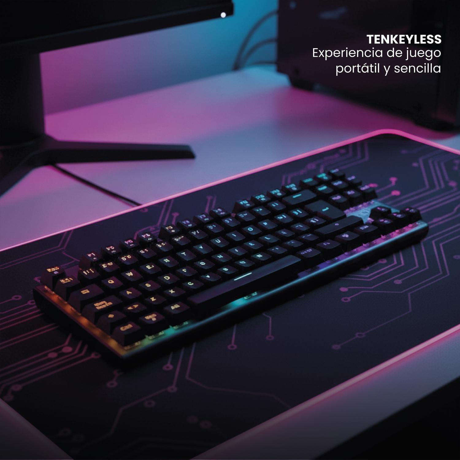 Teclado Gamer NovaBlade Red Switch Mecánico Español RGB Levo-4
