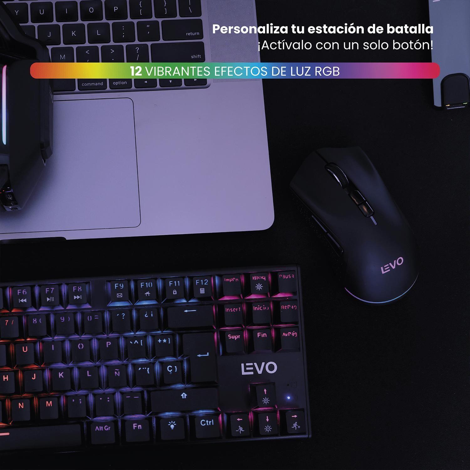 Teclado Gamer NovaBlade Red Switch Mecánico Español RGB Levo-5