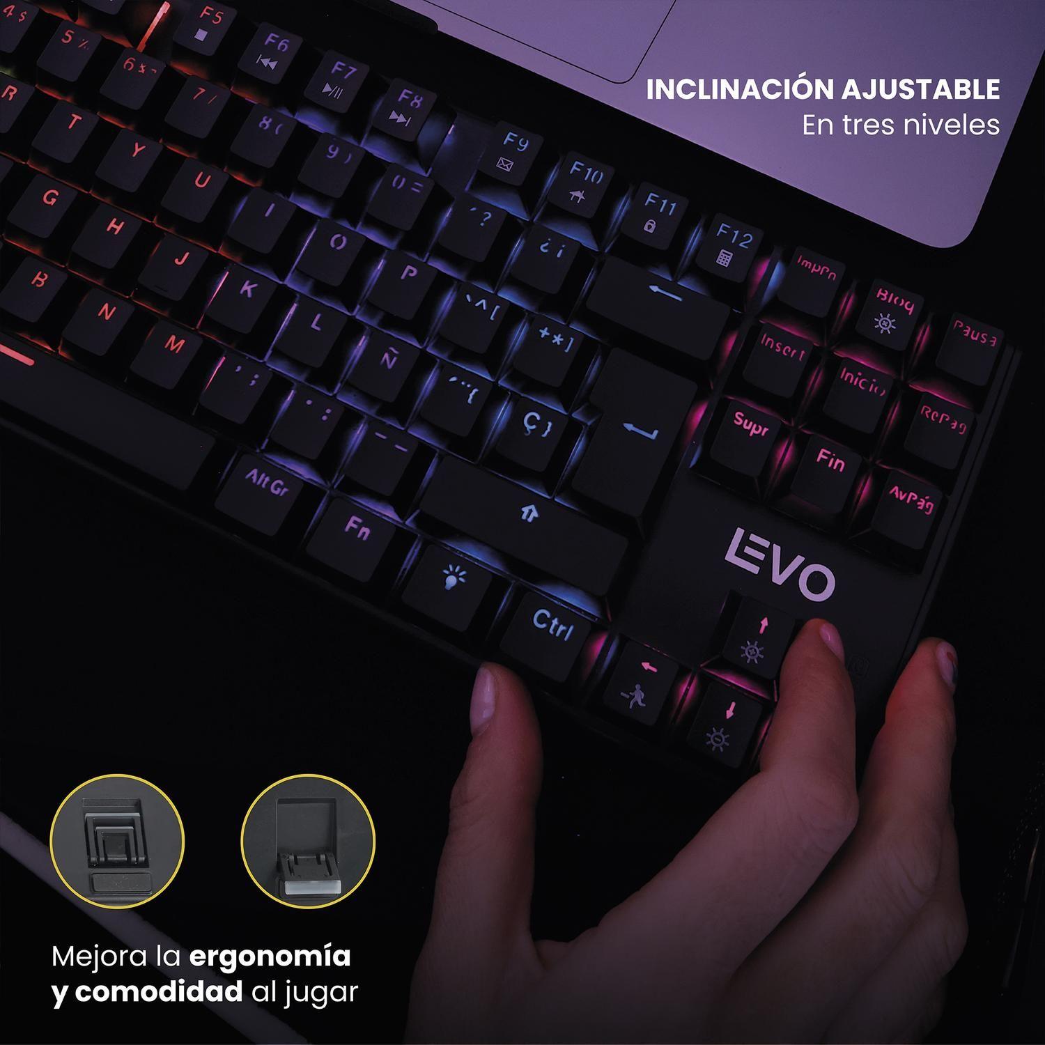 Teclado Gamer NovaBlade Red Switch Mecánico Español RGB Levo-6