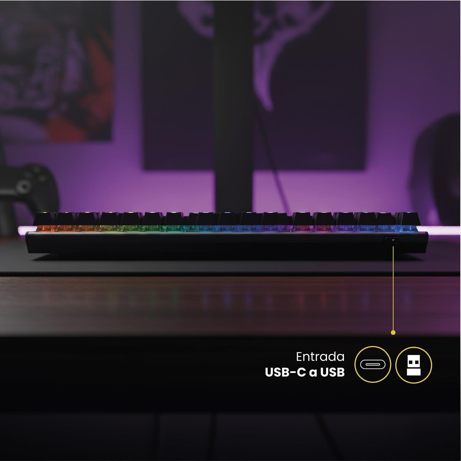 Teclado Gamer NovaBlade Red Switch Mecánico Español RGB Levo-7