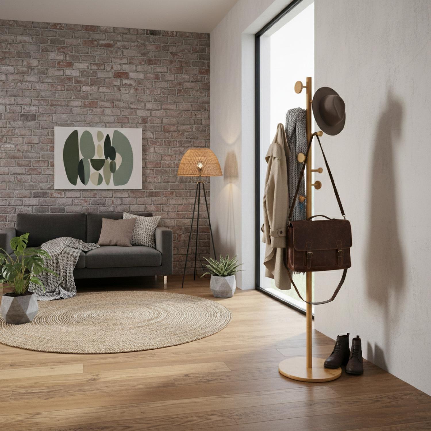 Perchero Bambú 8 Ganchos 175 cm Atmosphera-5