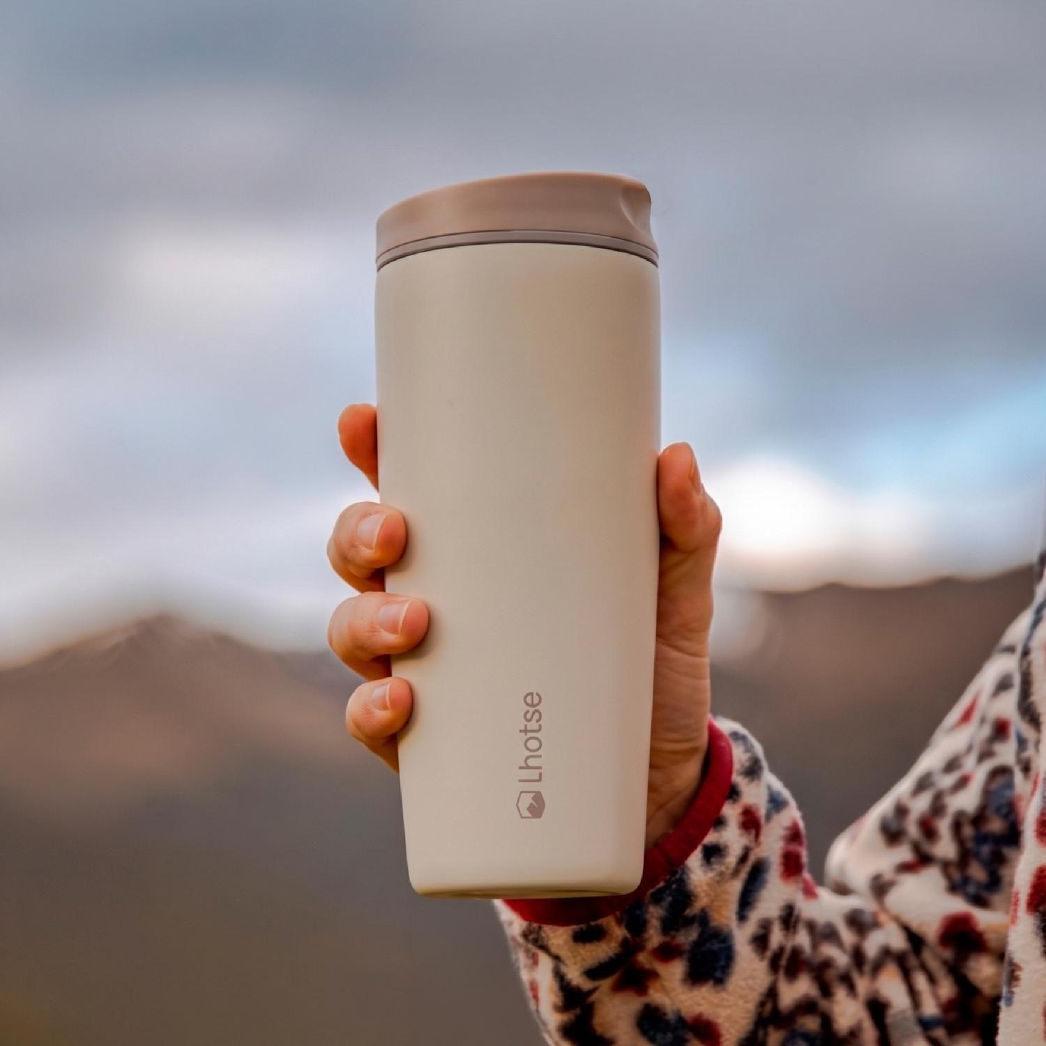 Vaso Mug Térmico Agua Café 2X Termicup 590 ml Black + Beige-6
