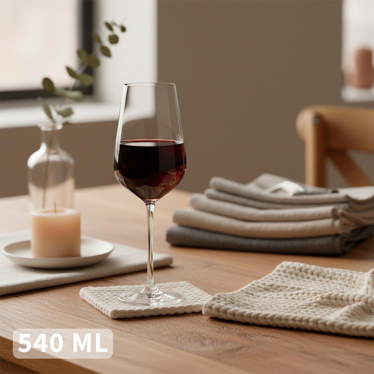 Set 6 Copas Vino Tinto 540ml Cristal Piamonte Simplit-2