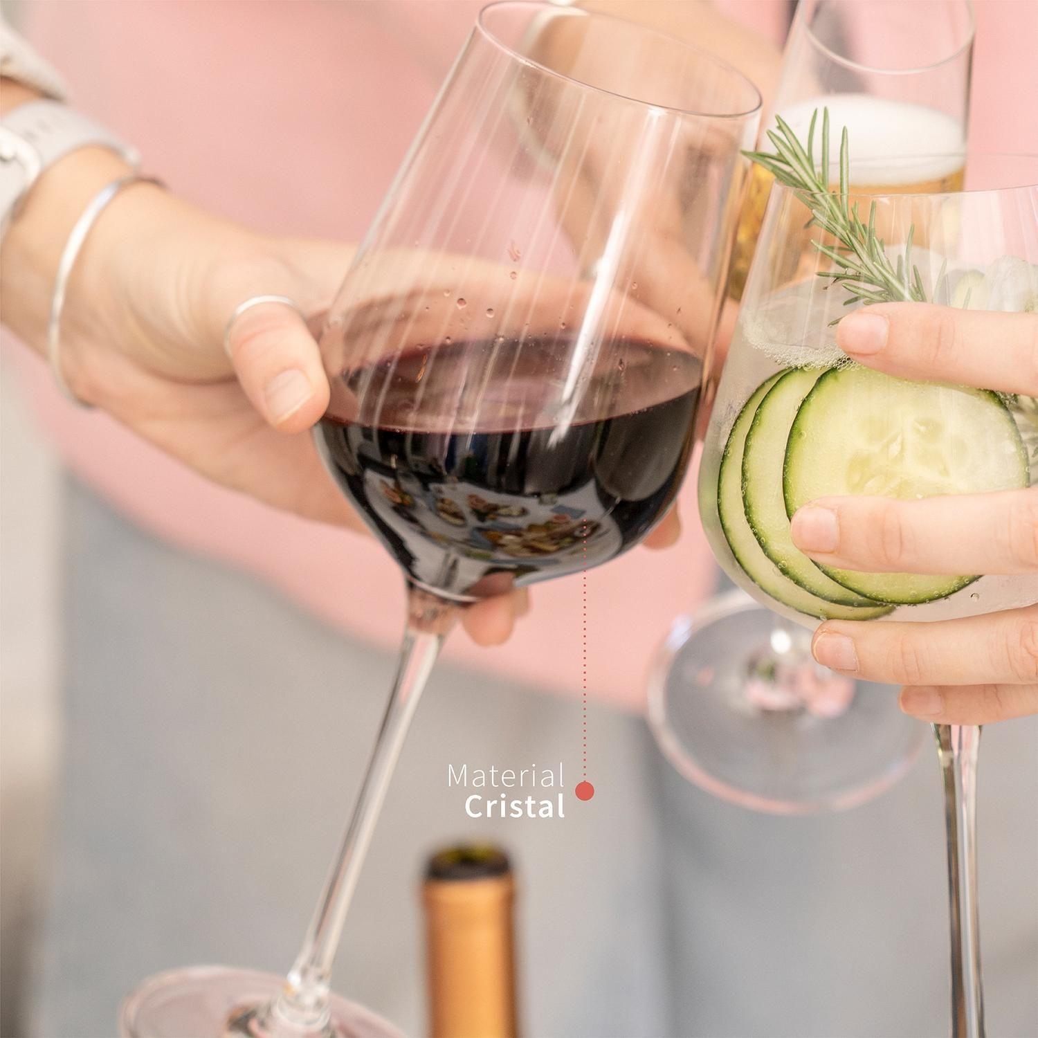 Set 6 Copas Vino Tinto 540ml Cristal Piamonte Simplit-3