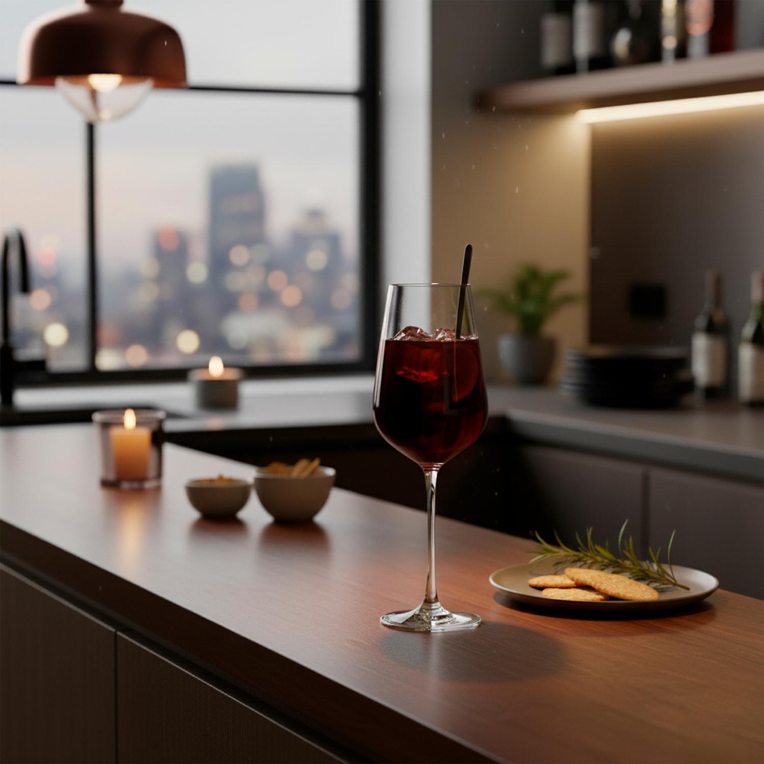 Set 6 Copas Vino Tinto 540ml Cristal Piamonte Simplit-6