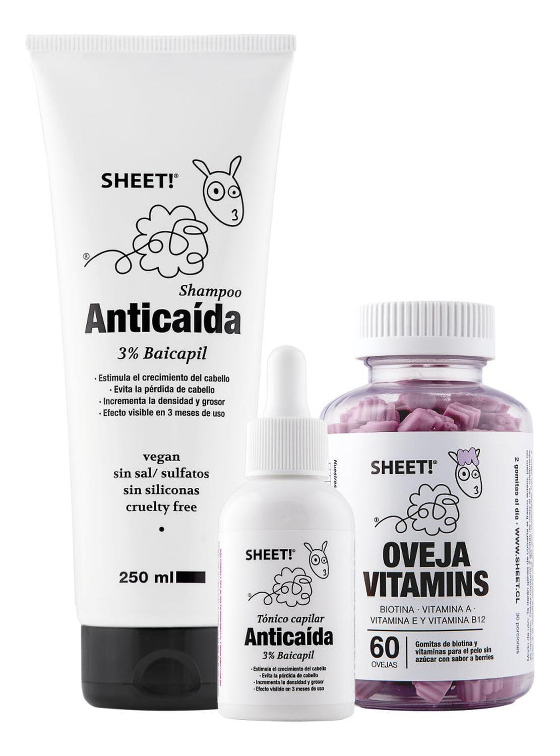 Tratamiento Anticaída Para 1 Mes + Vitaminas-0