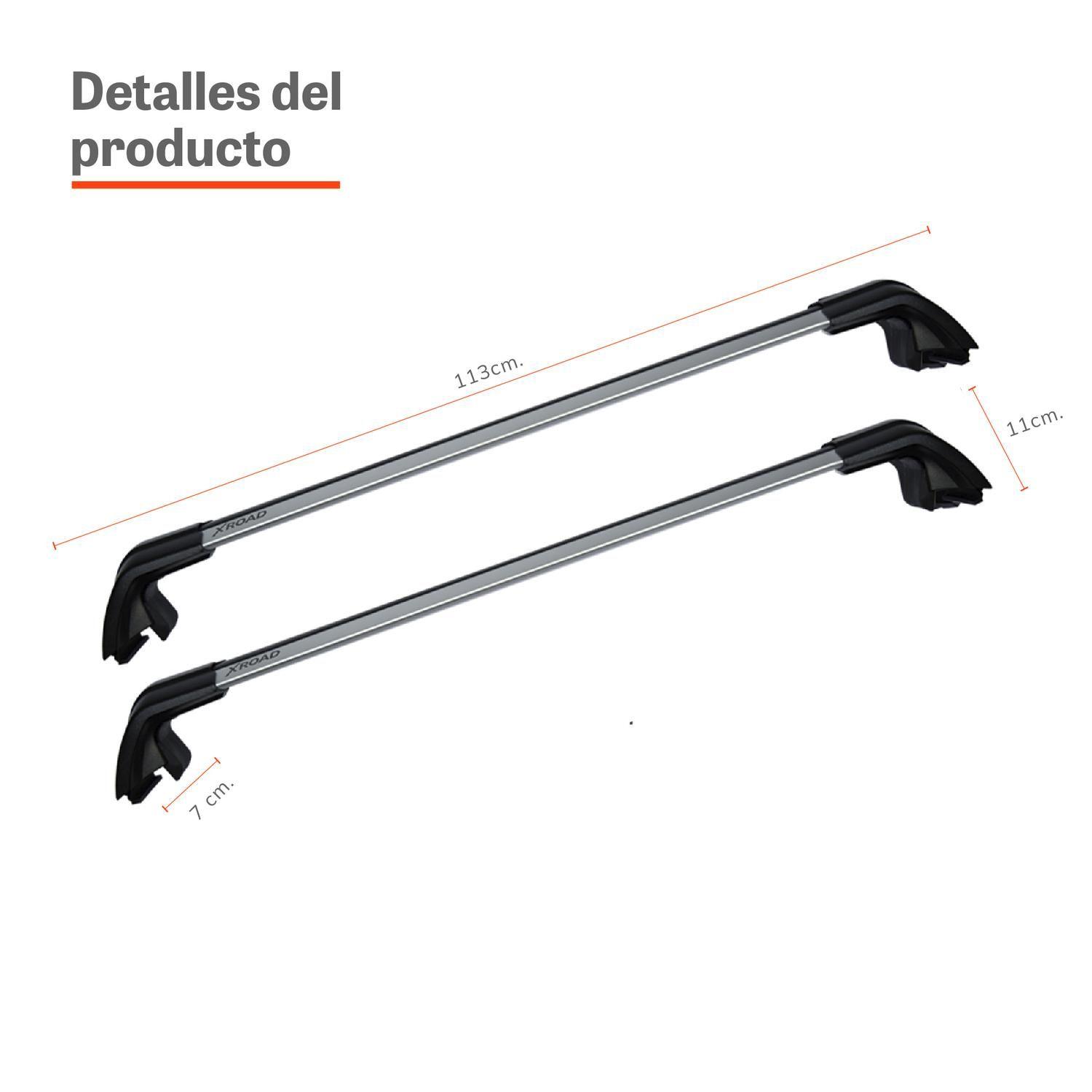 Barras Portaequipaje de Aluminio para Techo Xroad-3
