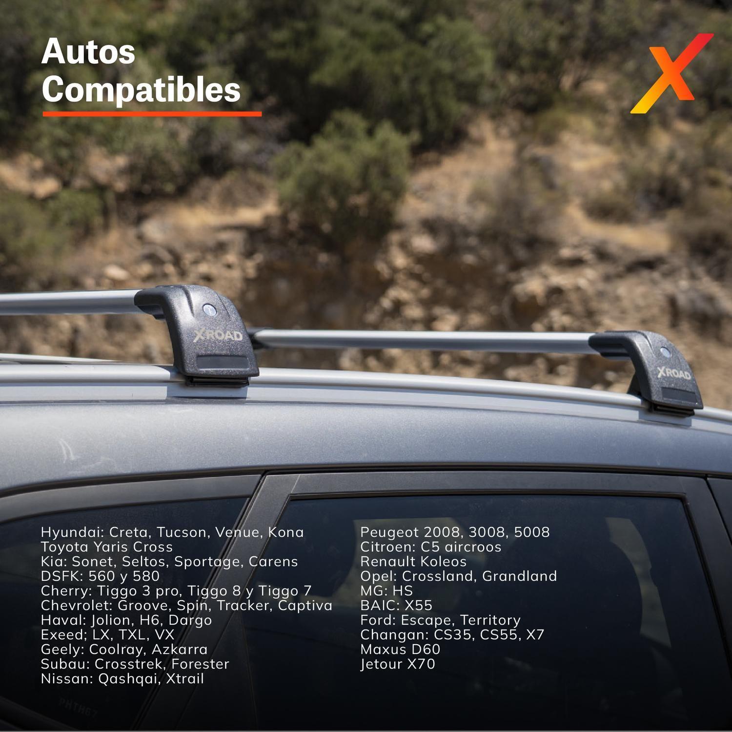 Barras Portaequipaje de Aluminio para Techo Xroad-6