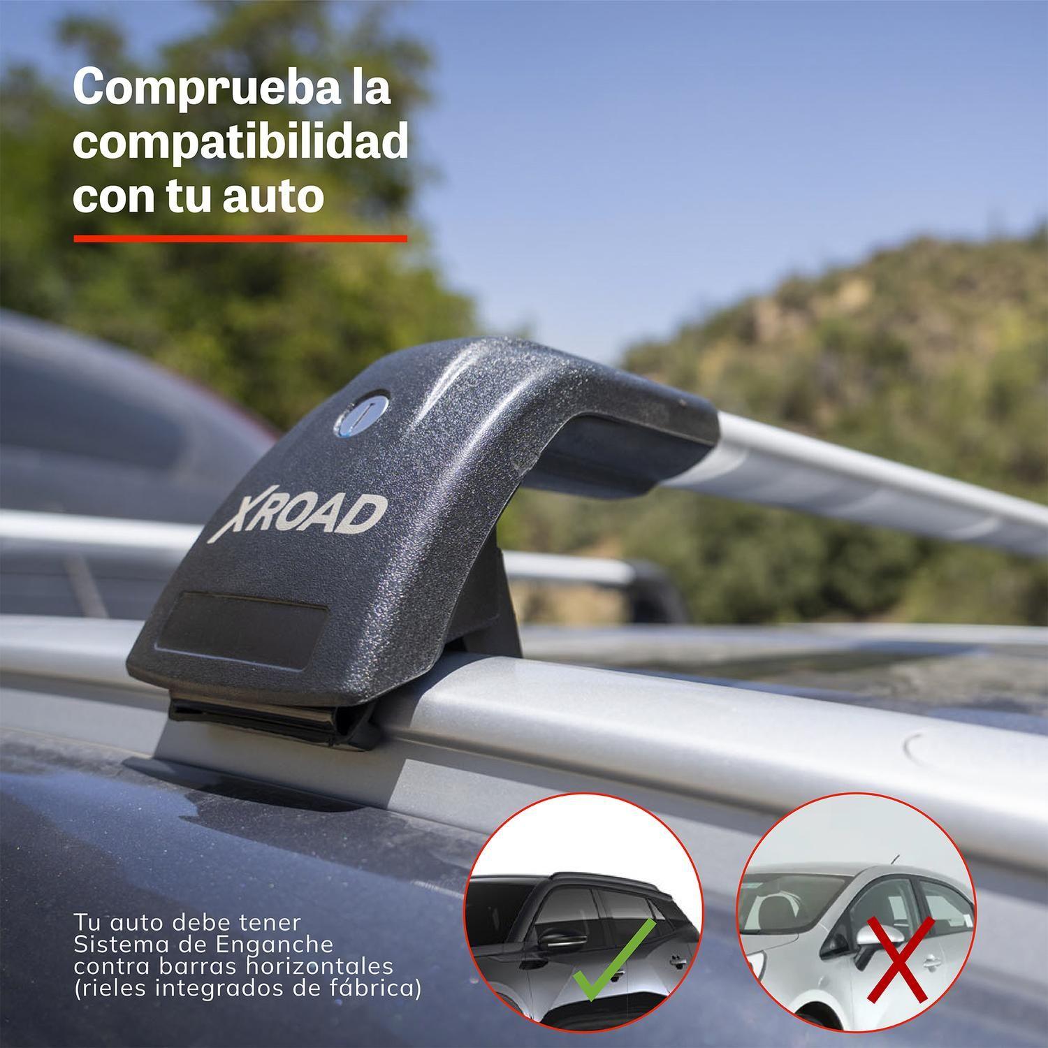 Barras Portaequipaje R13 de Aluminio para Techo Xroad-2