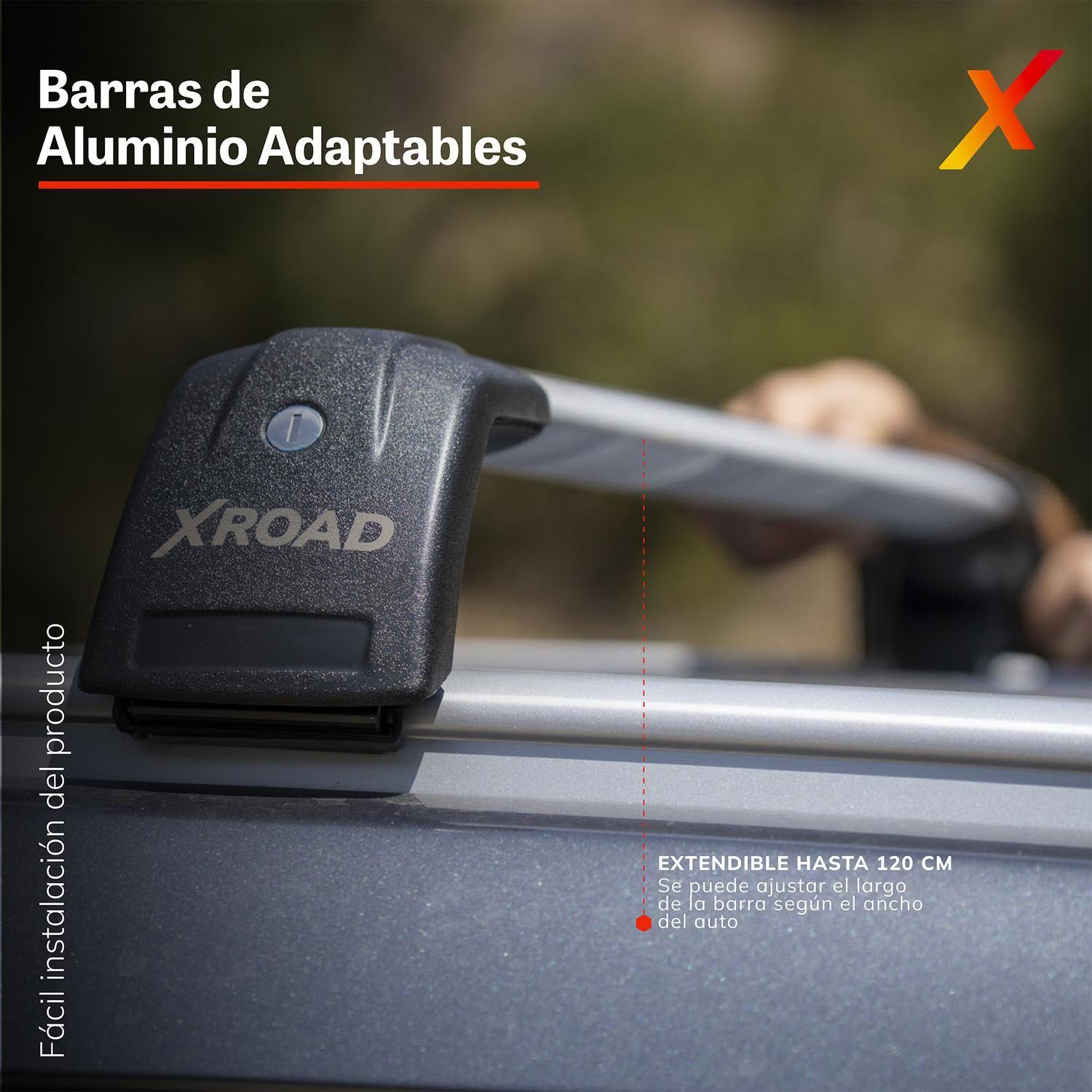 Barras Portaequipaje R13 de Aluminio para Techo Xroad-4