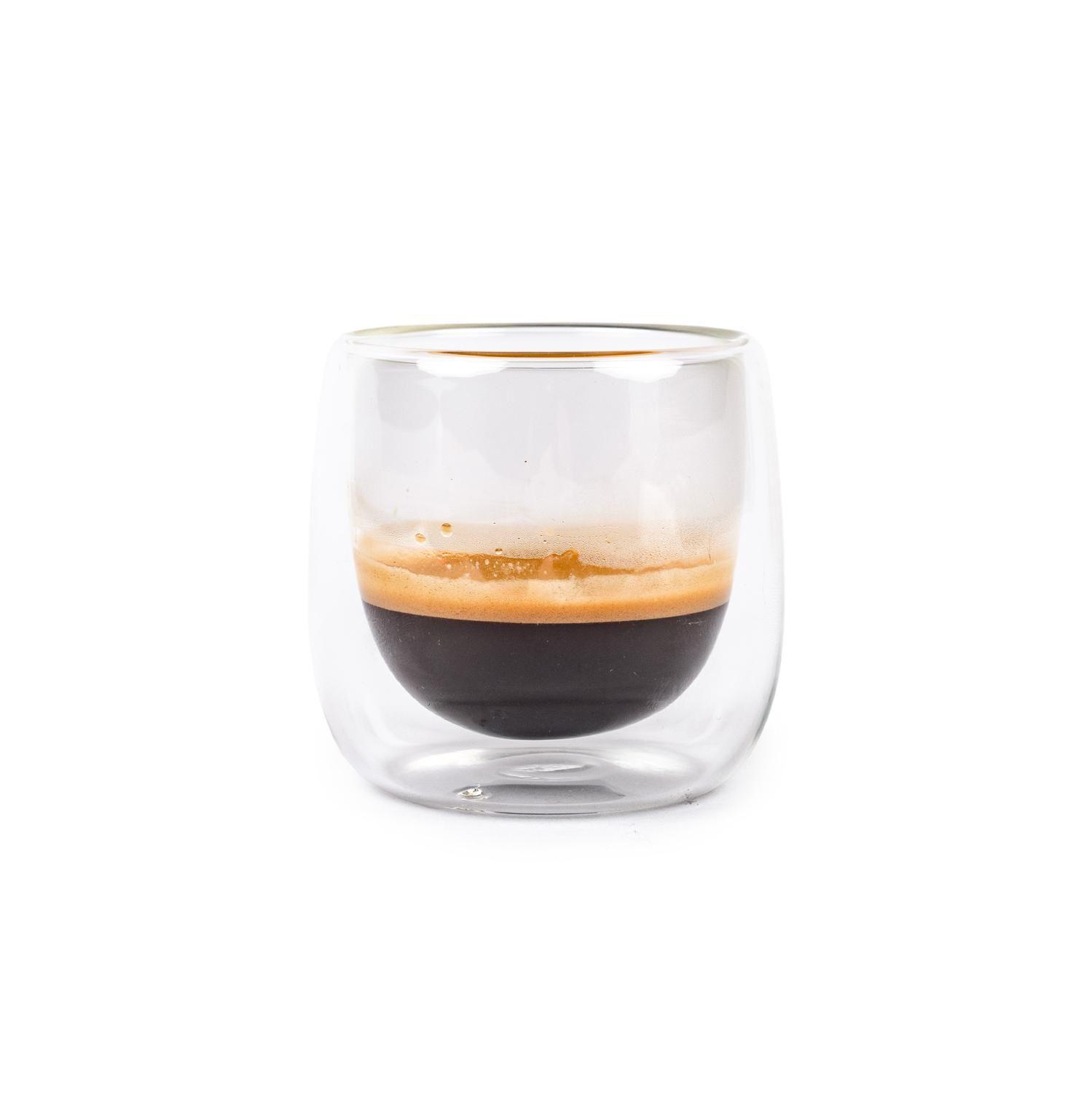 Set 4 Tazas Vidrio Doble Pared Expreso 80 ml Simplit-3