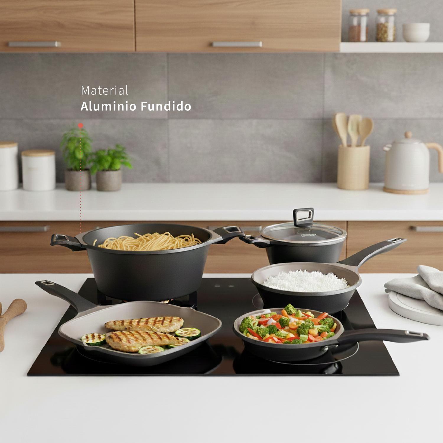 Batería de Cocina Antiadherente Classic 8 Piezas Simplit-2