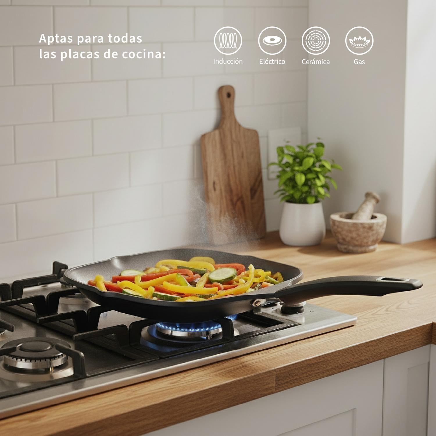 Batería de Cocina Antiadherente Classic 8 Piezas Simplit-5